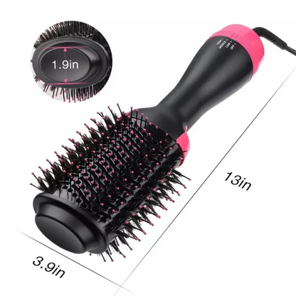 2-in-1 Hot Air Brush, Hair Dryer, Straightener & Volumizer Unisex Use One Step Hot Air Brush (Dryer + Styler)
