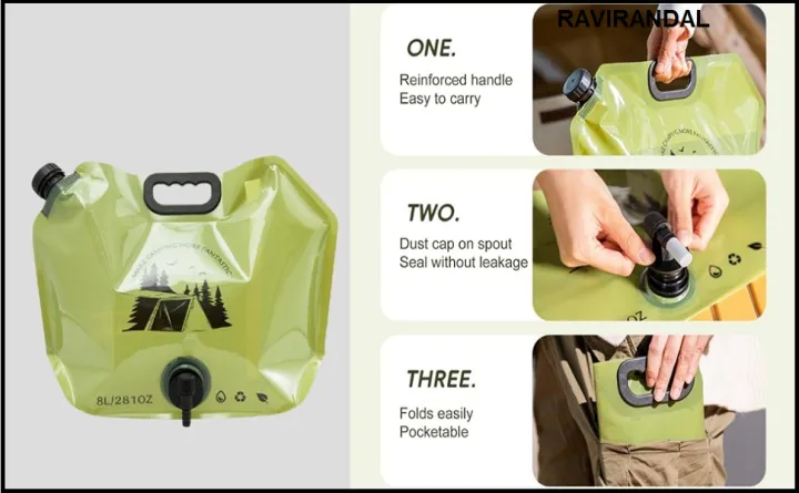 8L Outdoor Foldable Water Travel Bag