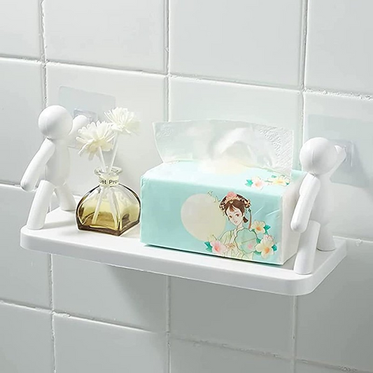 Human Buddy Shape Self Adhesive Wall Rack Holder