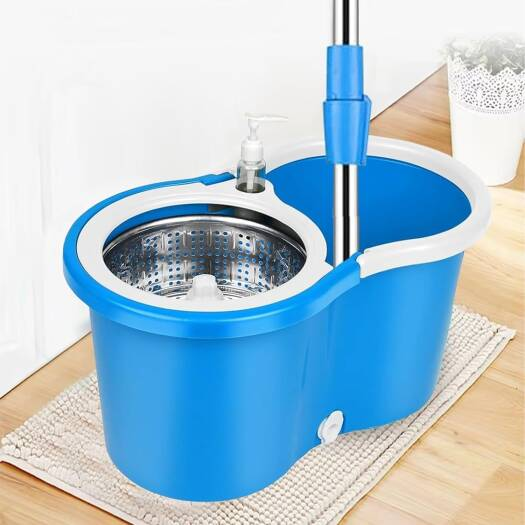 Spin Mop and Bucket Set 360 Spin Mop and Bucket Set with 2 Microfiber Mop Pads,Mop and Bucket System with