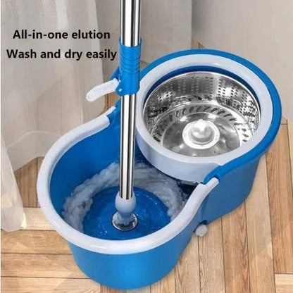 Spin Mop and Bucket Set 360 Spin Mop and Bucket Set with 2 Microfiber Mop Pads,Mop and Bucket System with