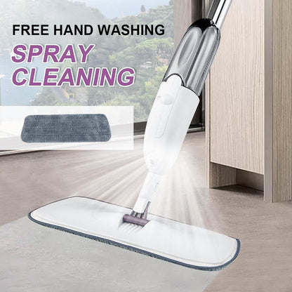Flat Spray Mop, Reusable Microfiber 360 Degree Floor Cleaning Healthy Spray Mop